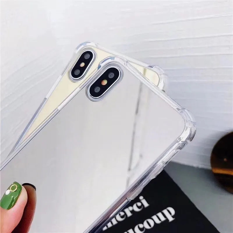 Mirror finish TPU phone case for iPhone in six colour options