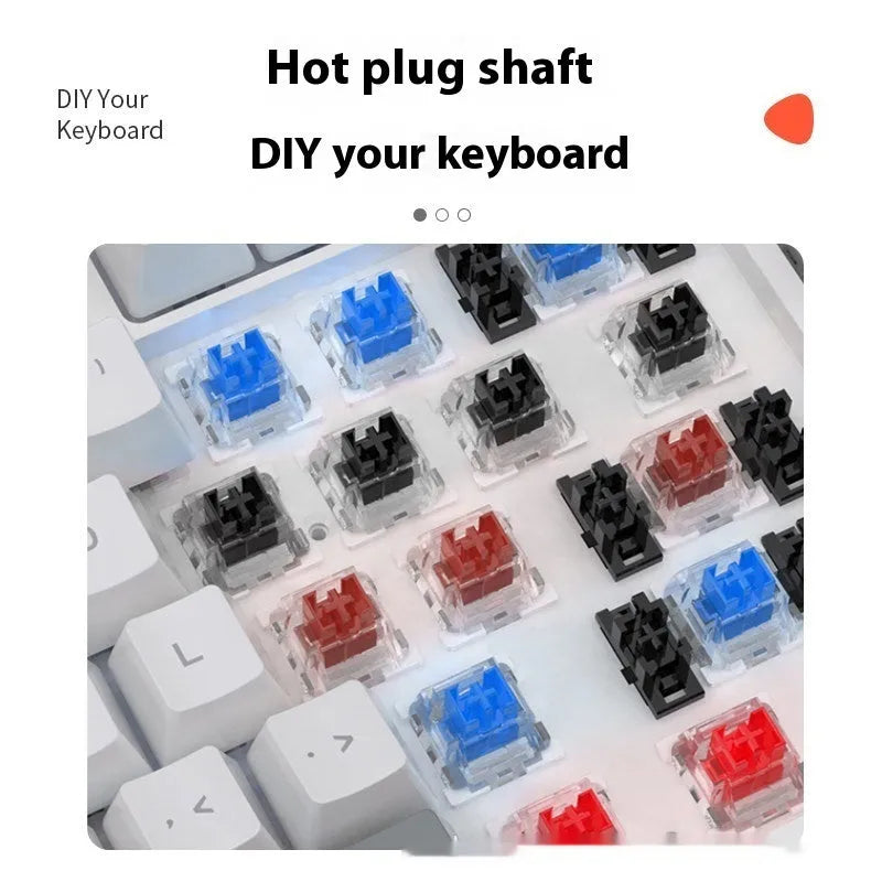 61-key compact mechanical keyboard with hot-swappable Gateron switches and wired USB connection