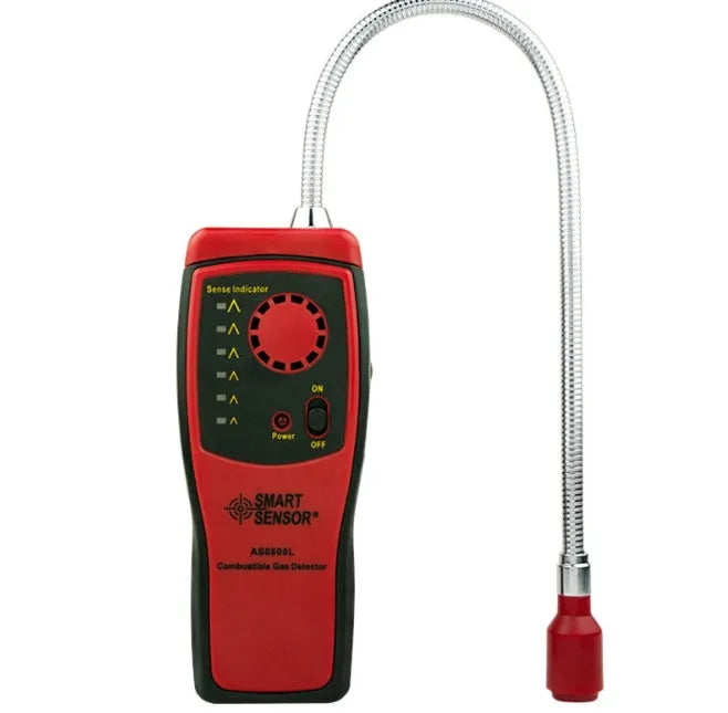 AS8800L portable flammable gas detector with compact design and LED indicator lights