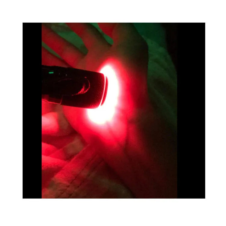 Black aluminium alloy Smart Vein Locator handheld medical flashlight for vein illumination.