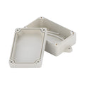 F4B-1 model black ABS plastic waterproof box for electronics, dimensions 100mm by 68mm by 40mm.