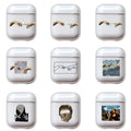 Transparent plastic protective cover for Apple AirPods wireless earbud charging case