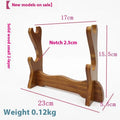 Simple wooden handmade multi layer bracket with Chinese style design displaying ornaments