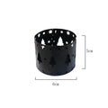 Black iron deer candlestick with Christmas elk bracket design for festive decorations
