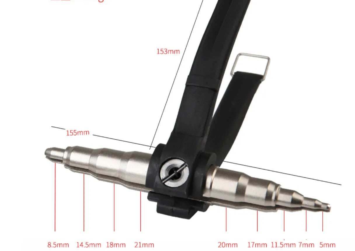 PR 02-008 manual tube expander tool for HVAC copper pipe flaring in black or silver colour