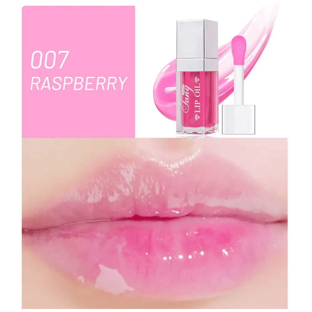 Five shades of moisturising lip gloss mint lipstick with included lip essence oil.