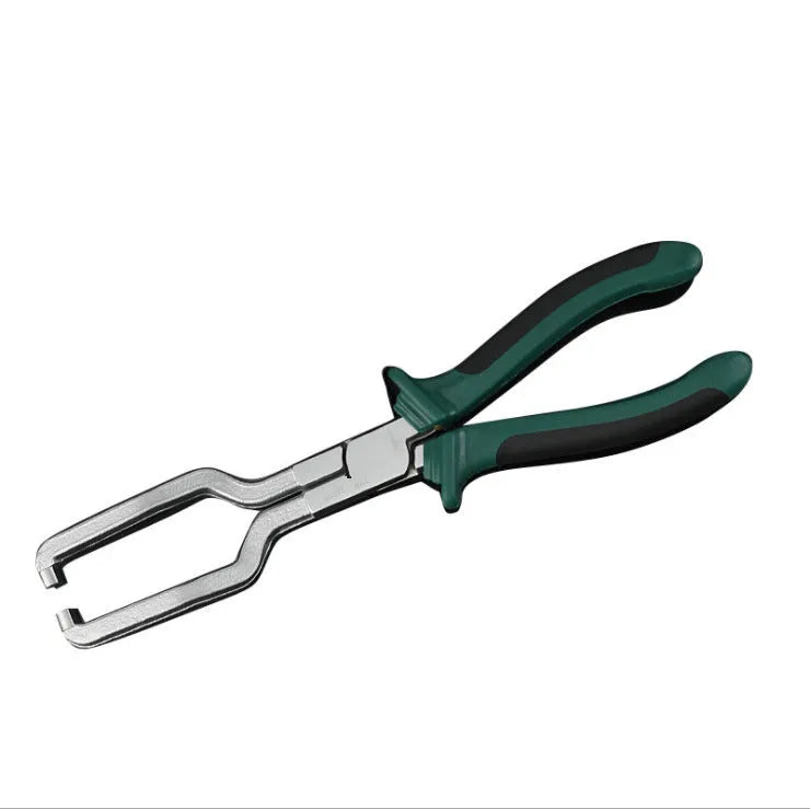 Iron and rubber caliper tubing pliers for automotive fuel line maintenance, shown in L and S sizes.