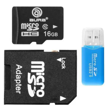 Mini USB card reader with TF MicroSD and SD slots for data transfer to computers