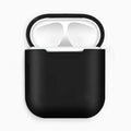 Silicone shockproof case for Apple AirPods with a black TPU antilost cable attached.