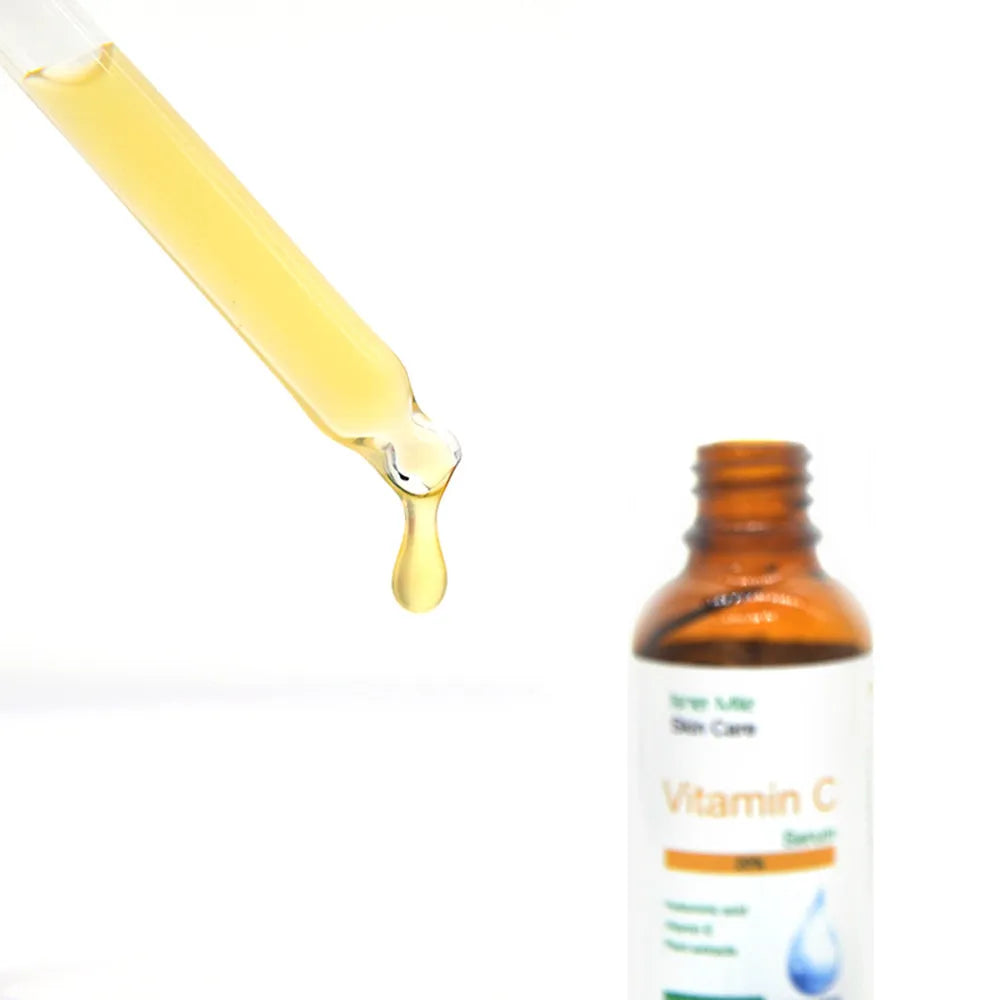 30ml bottle of vitamin C serum skincare essence for brightening and hydration