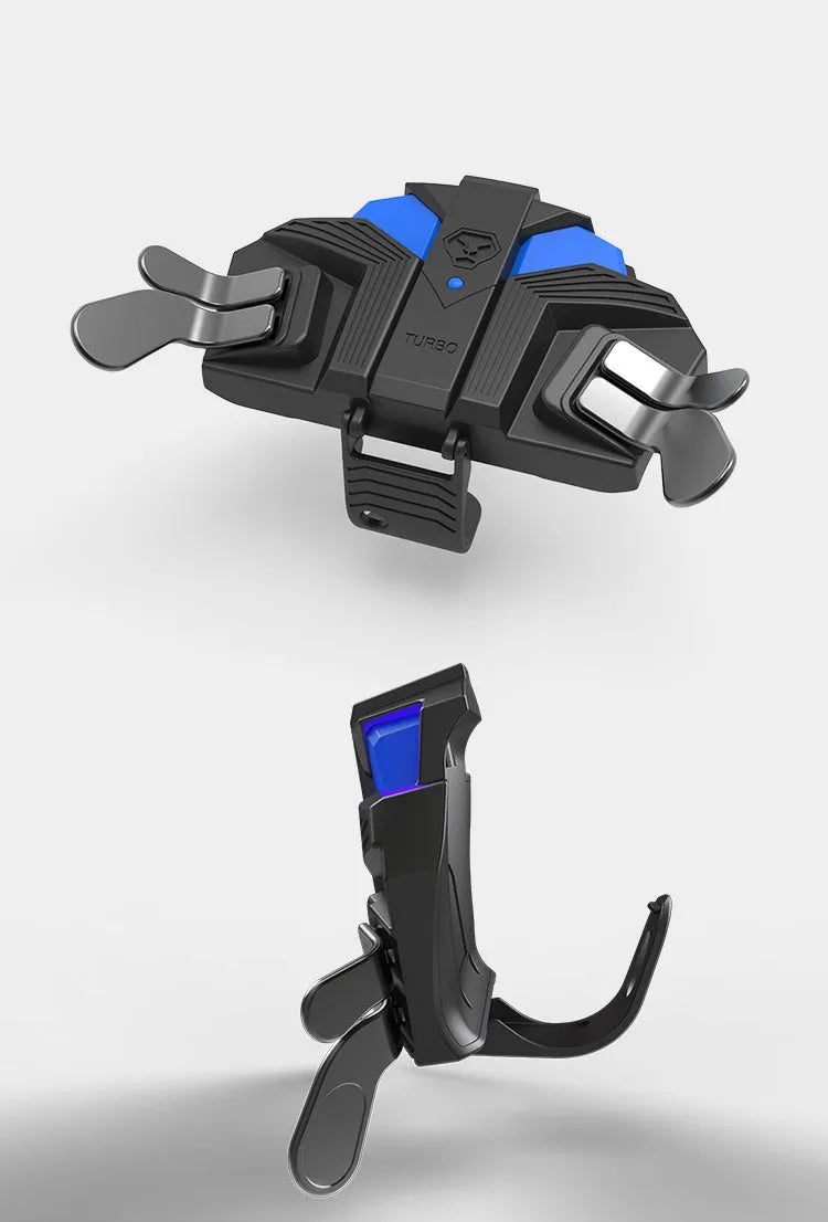 Black PS4 gamepad back button attachment with wired connection and Type-C port