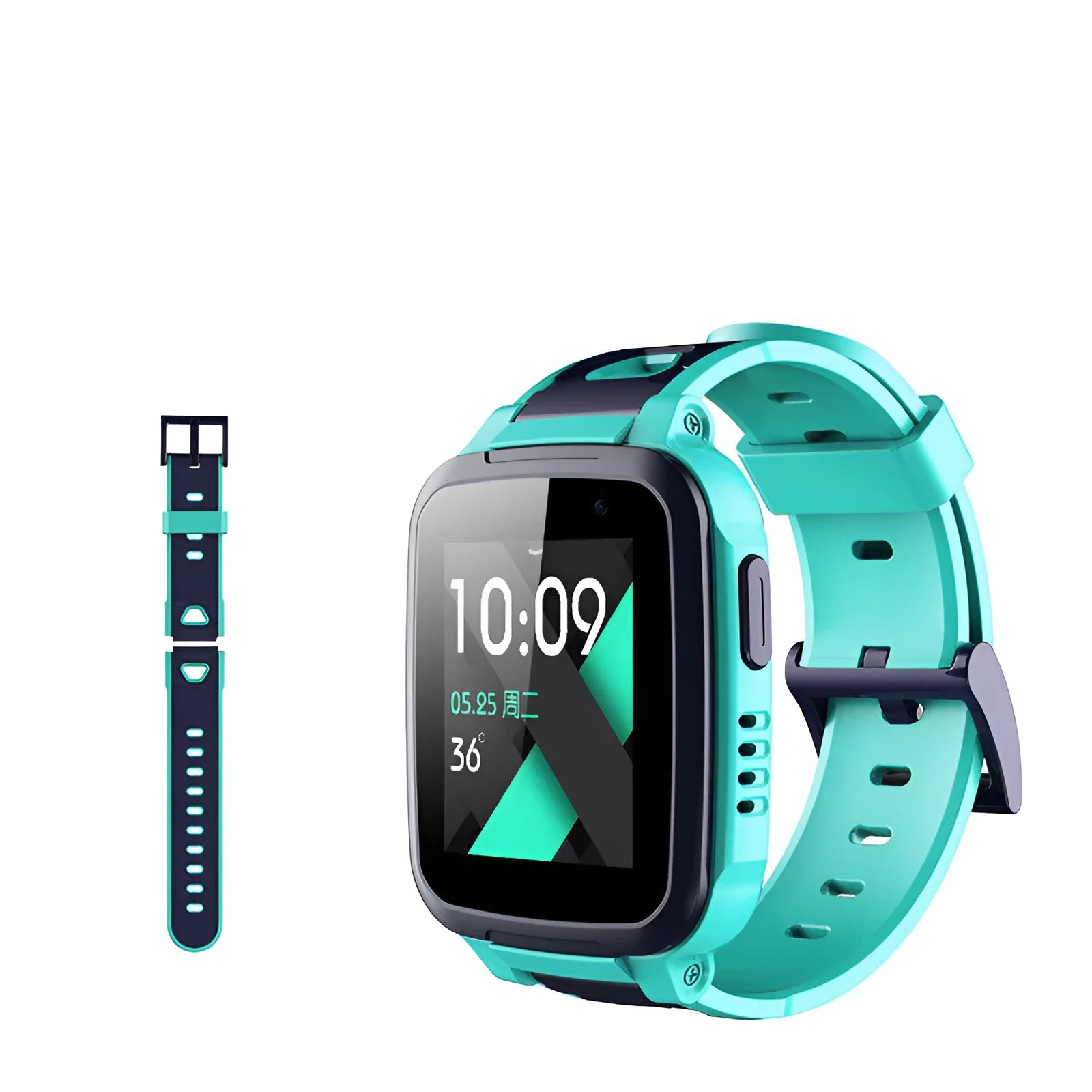 SE5 children's smart watch phone with GPS tracker, waterproof touch screen, and stainless steel wristband