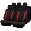 Polyester car seat cover with eyelet stitching in a choice of colours, showing sponge padding construction.