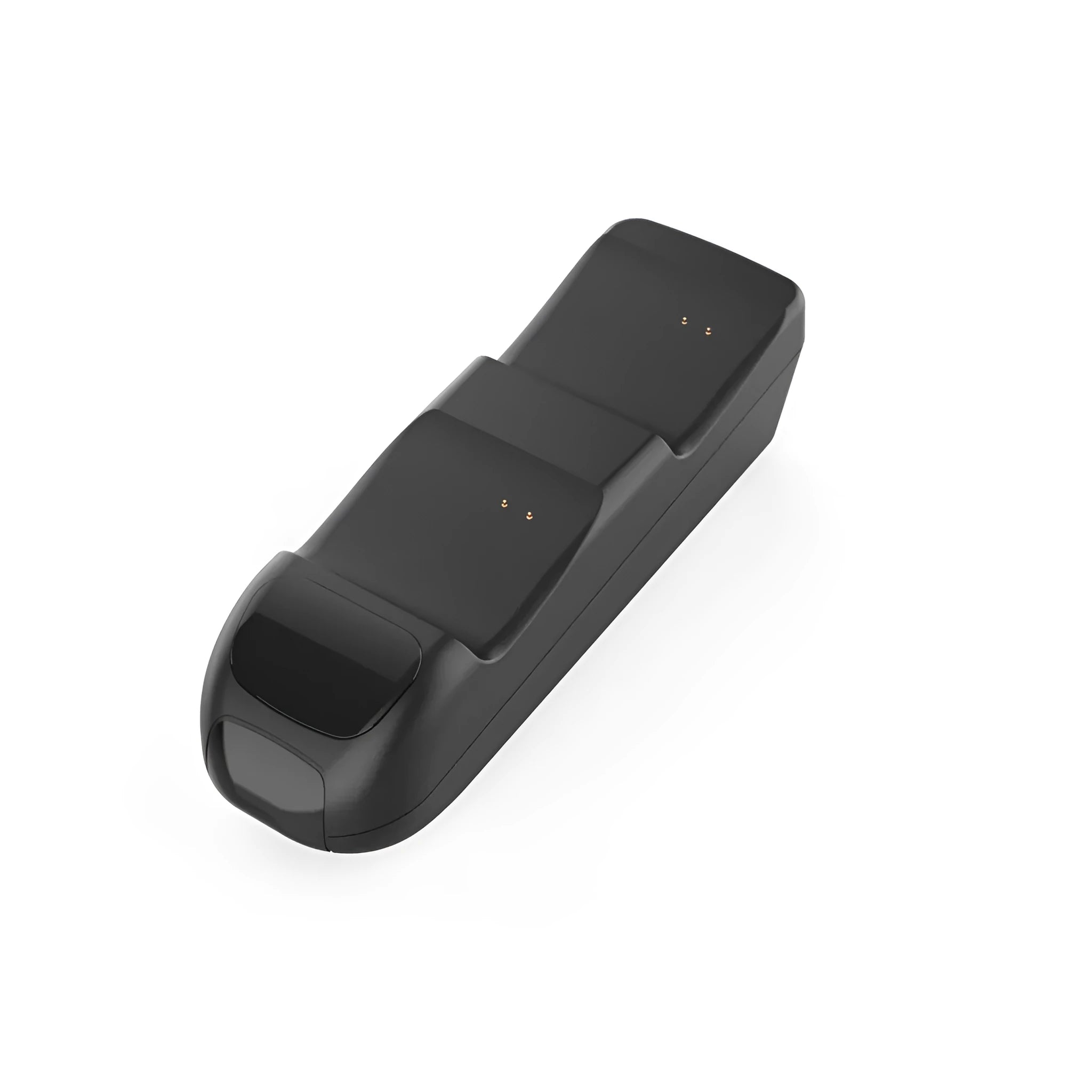 Black wireless charging dock for two Xbox Series X controllers with LED lights