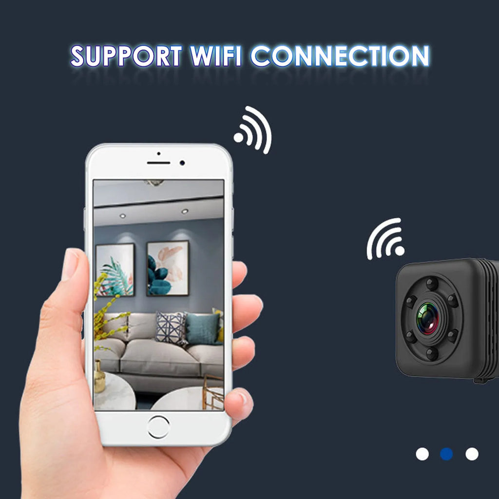 SQ29 black waterproof sports camera with microUSB port and TF card slot for outdoor recording