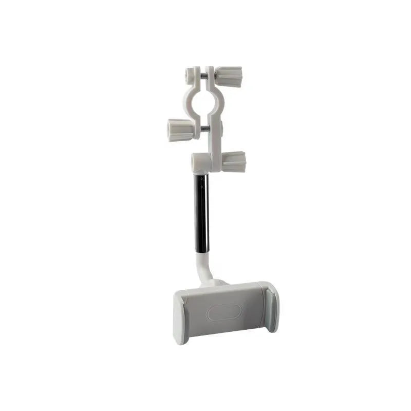 Black vehicle rearview mirror mobile phone bracket holding smartphone with ABS plastic construction