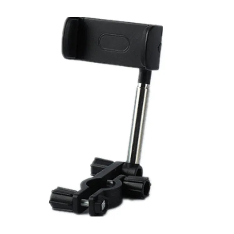 Black vehicle rearview mirror mobile phone bracket holding smartphone with ABS plastic construction