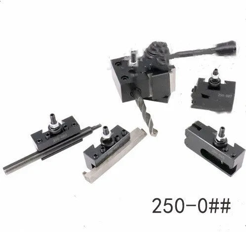 Machifit 250-000 wedge steel quick change tool post and holder for mini lathe.