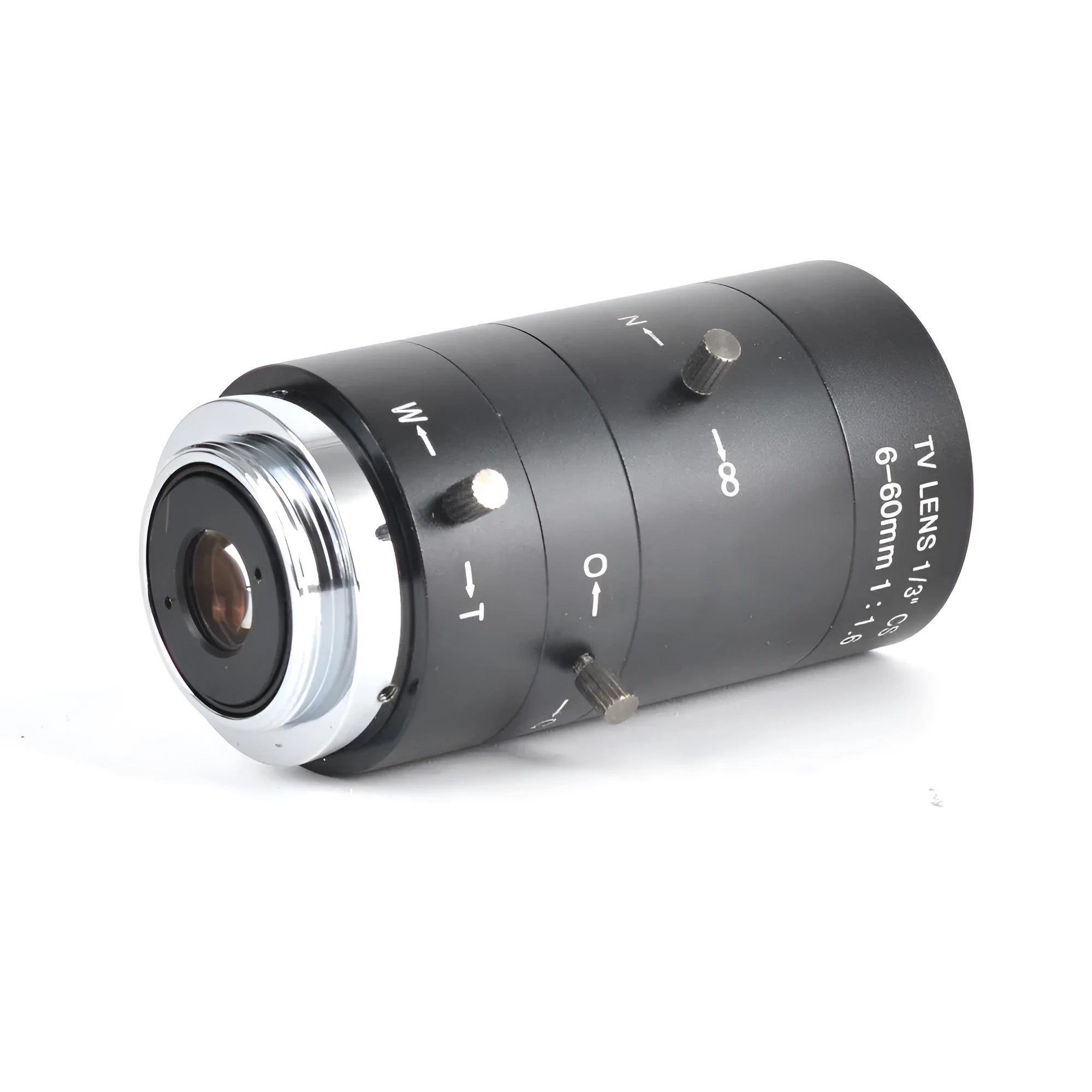 Black manual aperture 6-60mm CS mount camera lens for 1/3" sensor systems