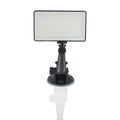 Black aluminium LED video conference light panel showing 96 small white LED beads.