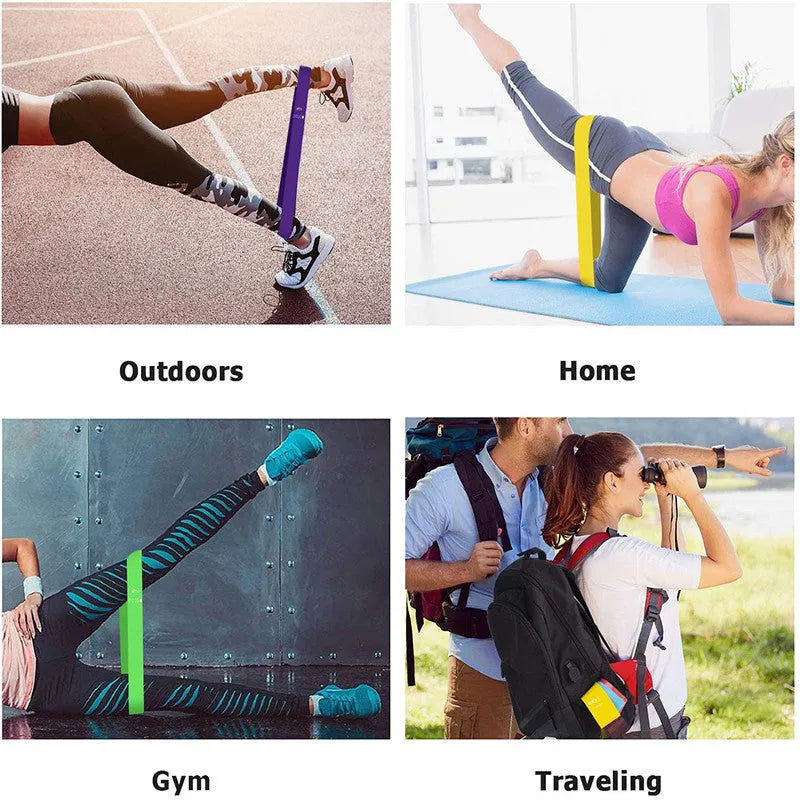 Rally Loop Yoga Supplies resistance band set five colours black blue green red yellow ABS material fitness equipment