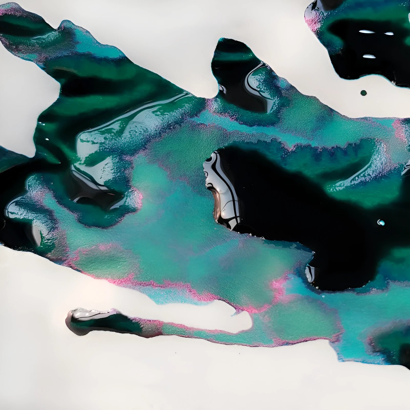 Bottle of MEMORY-0420 strong sheen gradient colour ink with gold powder for fountain and dip pens.