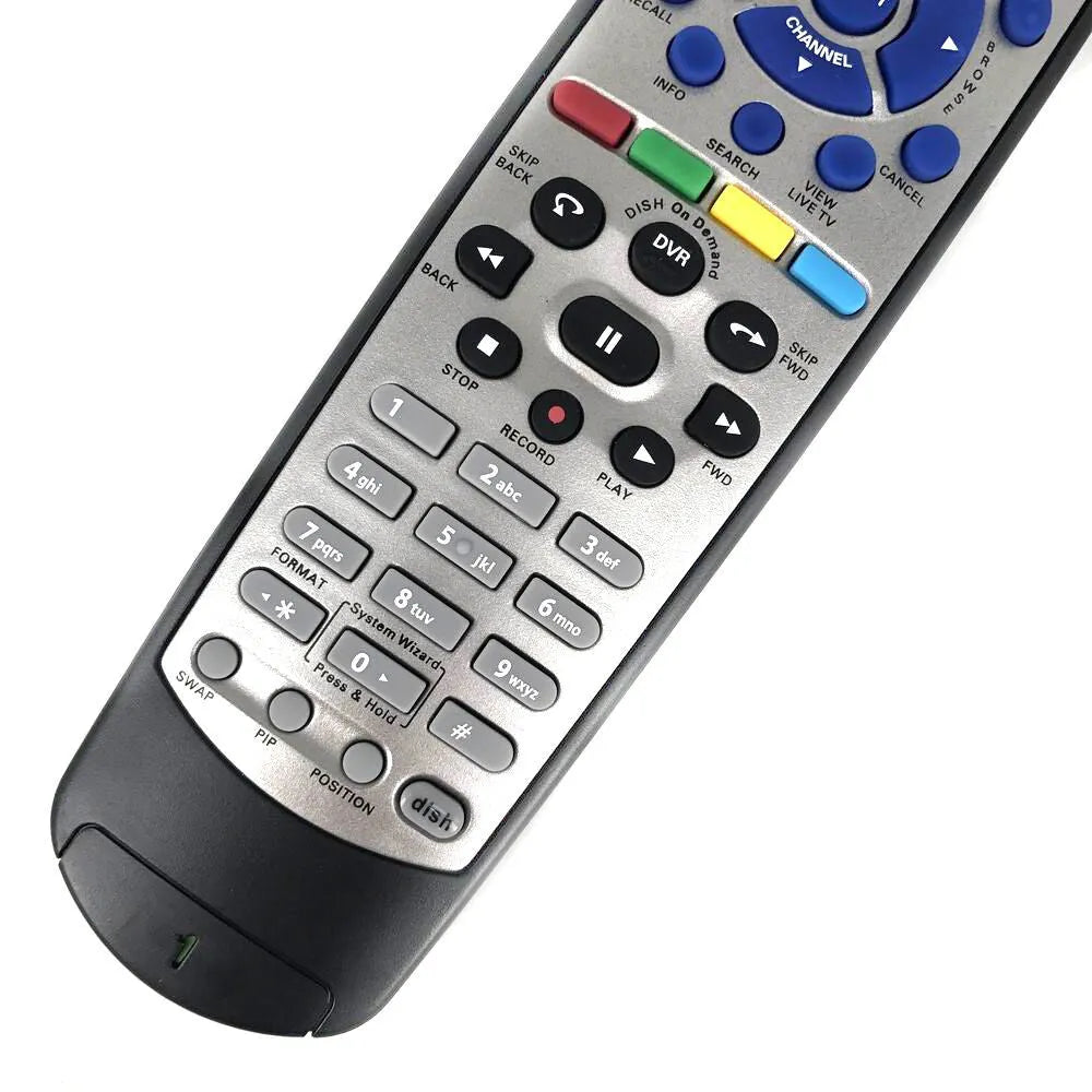 DISH Network flat black universal remote control 20.1 model for satellite receivers