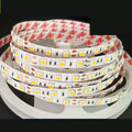 Flexible white LED light strip with rectangular cross-section for shelf and counter illumination