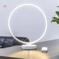Full Moon Lamp table lamp with circular design showing adjustable white and coloured lighting options