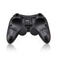 Black wireless Bluetooth gamepad mobile controller with charging cable for Android and iOS devices