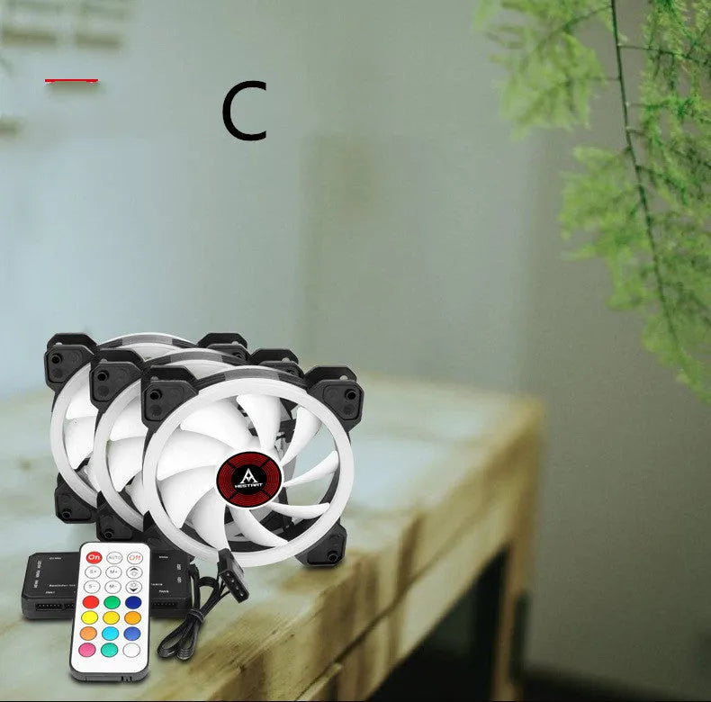 12cm camouflage pattern computer chassis fan with RGB lighting and hydraulic bearing