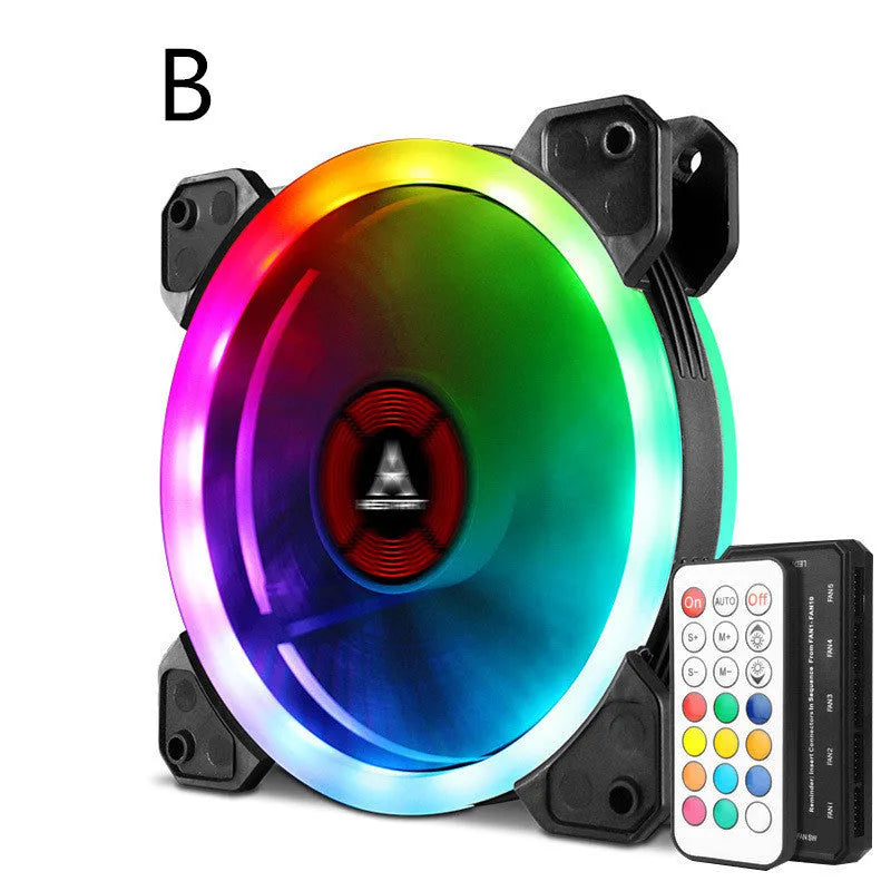 12cm camouflage pattern computer chassis fan with RGB lighting and hydraulic bearing