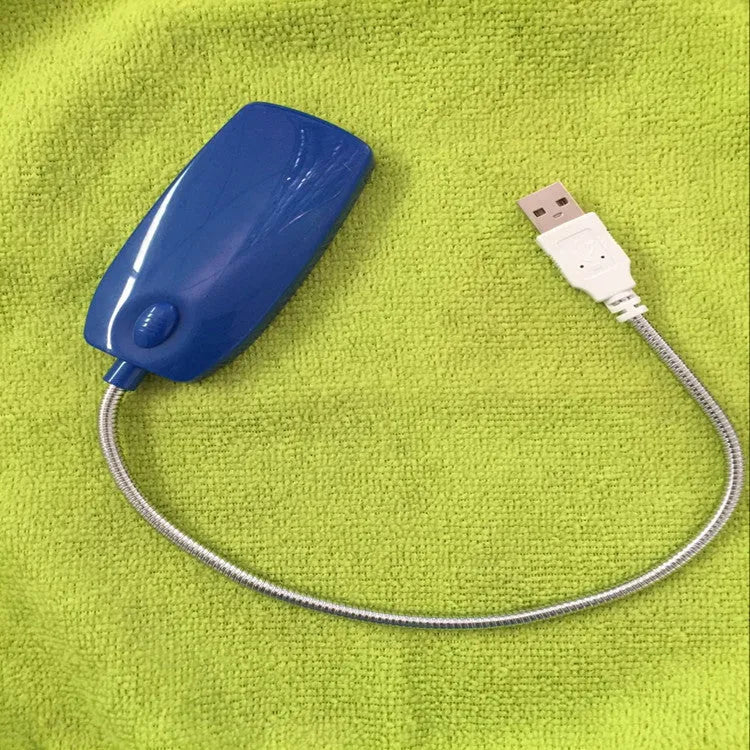 Flexible USB LED reading light with gooseneck neck in multiple colour options