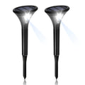 Solar induction ground plug lawn light with lamp pole and connecting tubes for garden installation