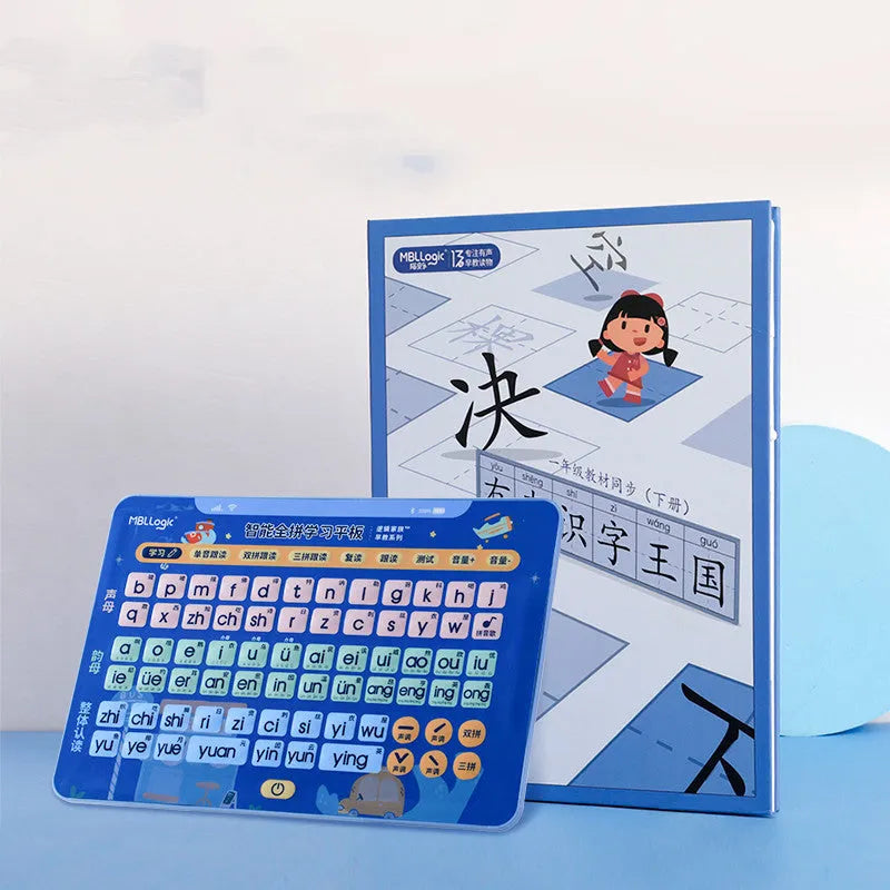 Interactive electronic wall chart for Chinese character learning with plastic construction for children aged 2-8 years