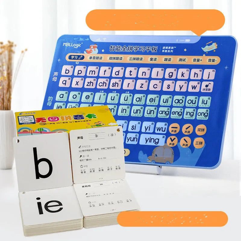 Interactive electronic wall chart for Chinese character learning with plastic construction for children aged 2-8 years