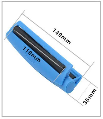 Plastic cone cigarette maker manual tobacco roller in multiple colours showing 110mm length