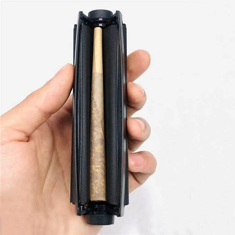 Plastic cone cigarette maker manual tobacco roller in multiple colours showing 110mm length