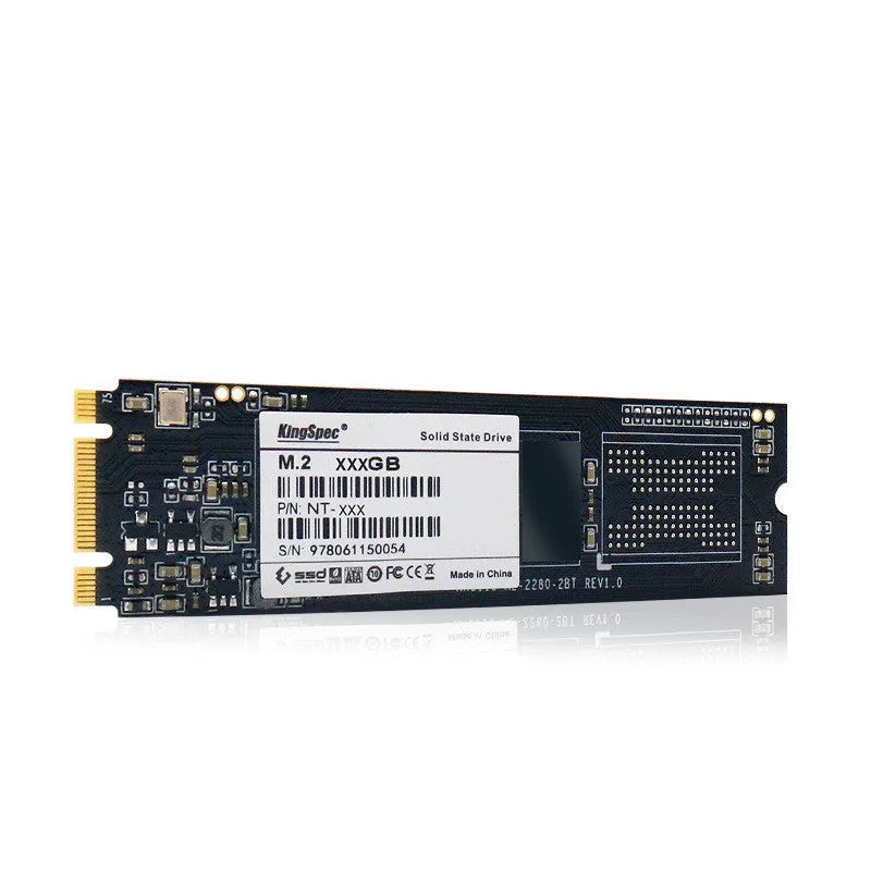 KingSpec M.2 NGFF 2280 SATA SSD 128GB black solid state drive