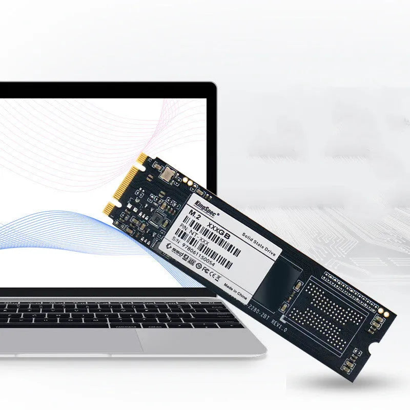 KingSpec M.2 NGFF 2280 SATA SSD 128GB black solid state drive