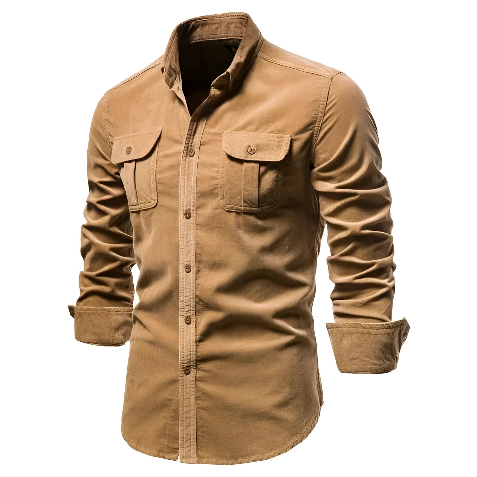 Men's loose fit linen long sleeve shirt in multiple colours with Asian and UK sizing options