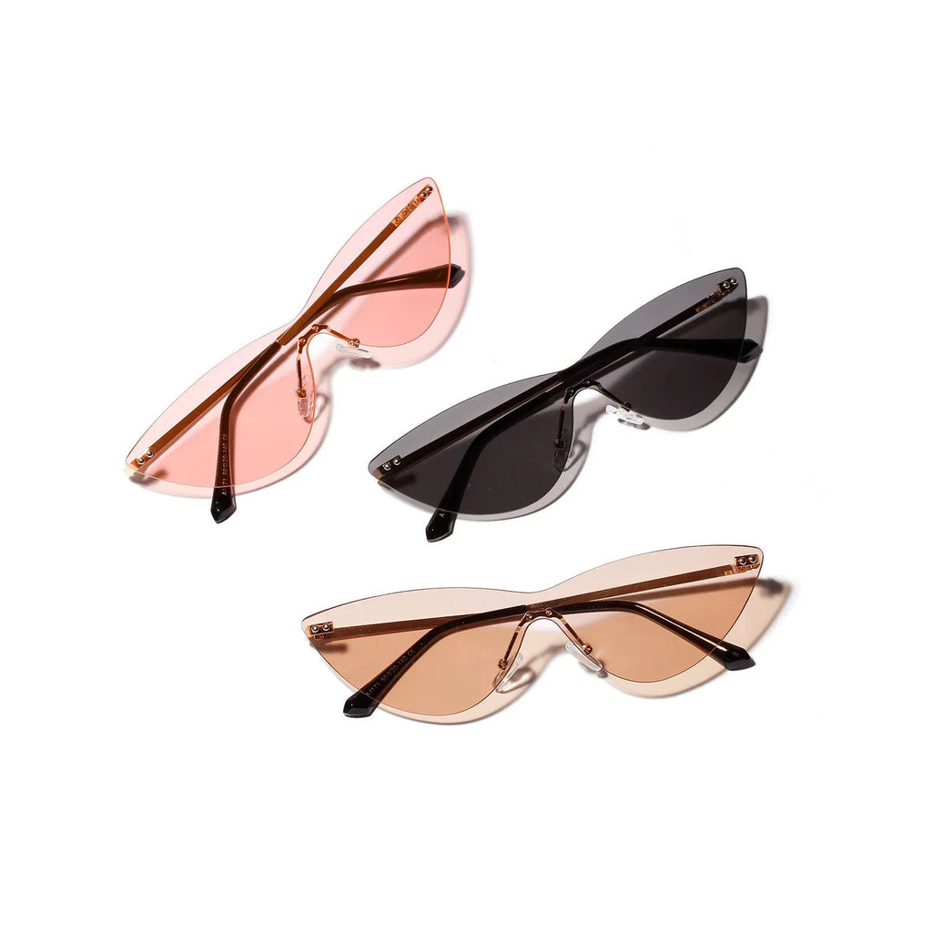 Brown vintage style adult sunglasses with metal frame and UV400 protection