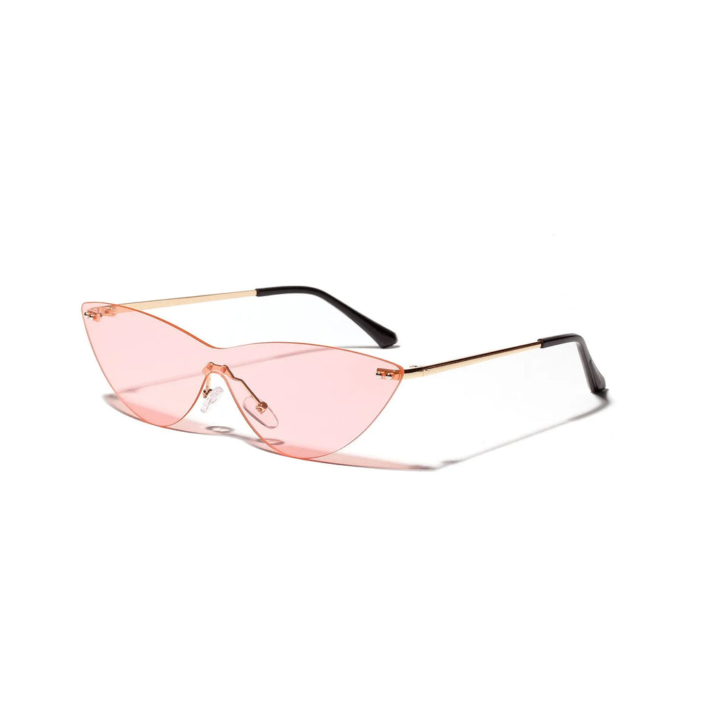 Brown vintage style adult sunglasses with metal frame and UV400 protection