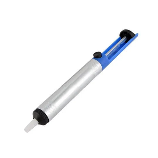 Gs-107 large blue manual solder sucker desoldering pump for electronics repair.