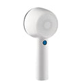 White rechargeable clothes shaver and fabric lint remover with ABS plastic housing