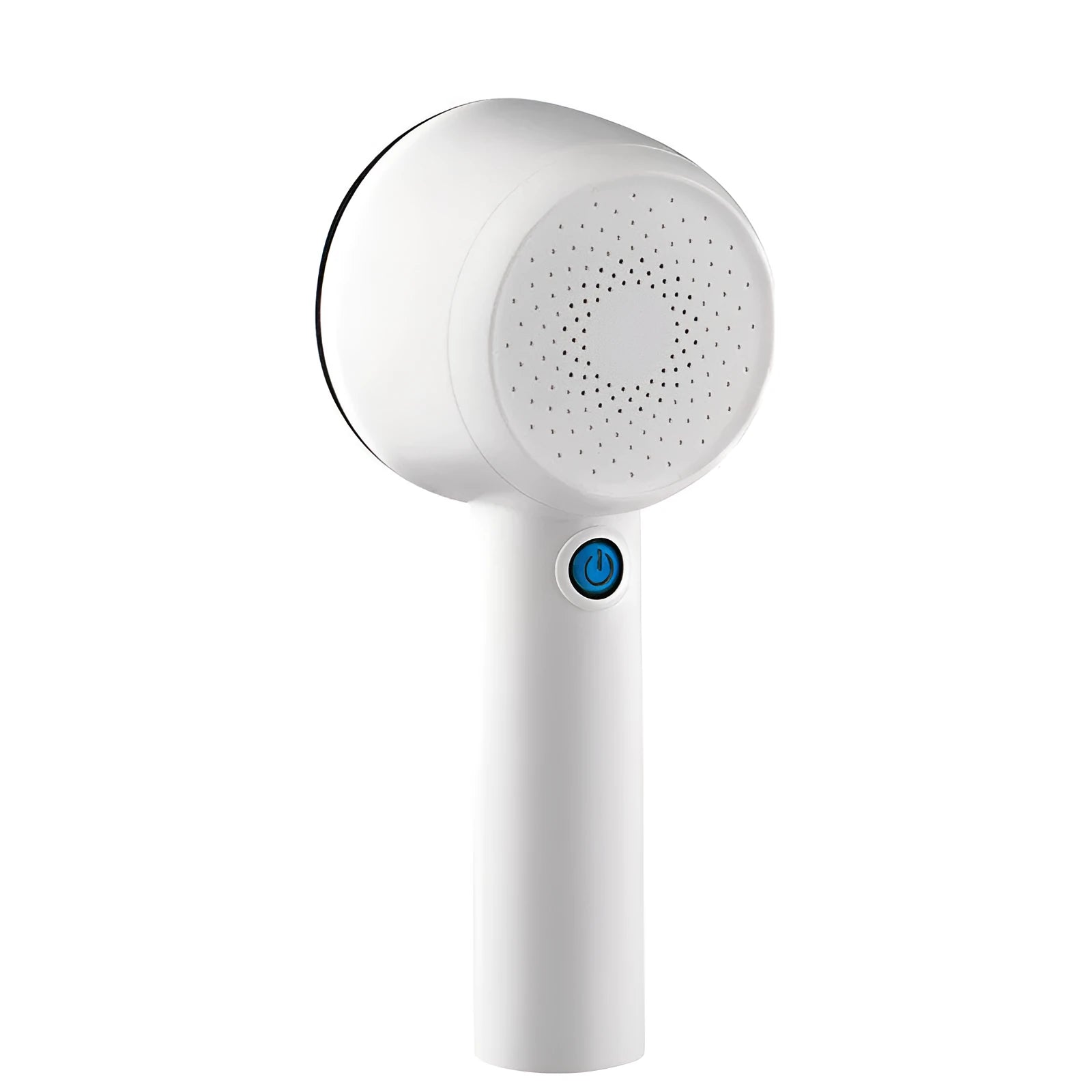 White rechargeable clothes shaver and fabric lint remover with ABS plastic housing
