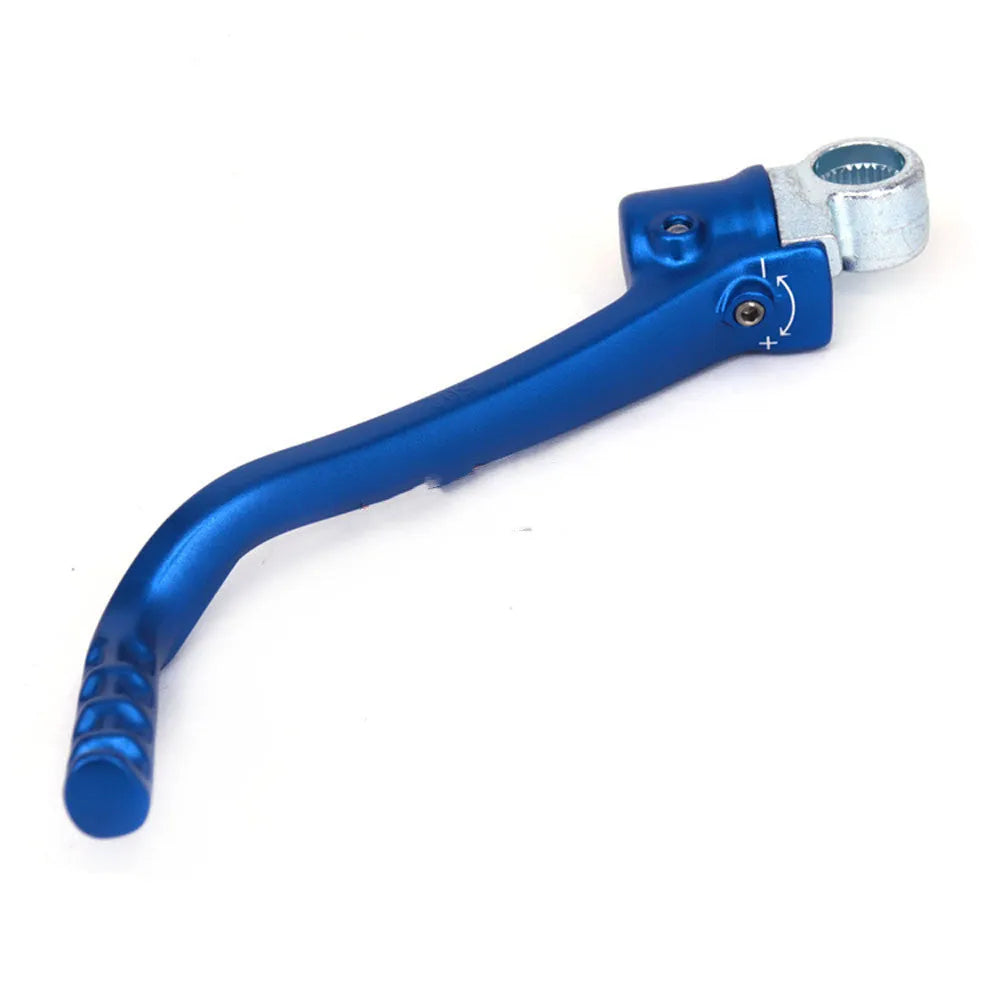 Forged aluminium KTM kick start lever in orange weighing 250G