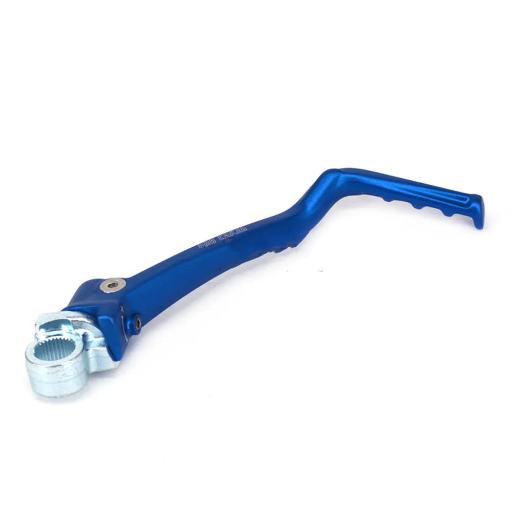 Forged aluminium KTM kick start lever in orange weighing 250G
