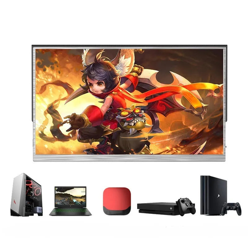 Zeuslap 15-inch portable IPS monitor with ultra-thin design and split screen display capability