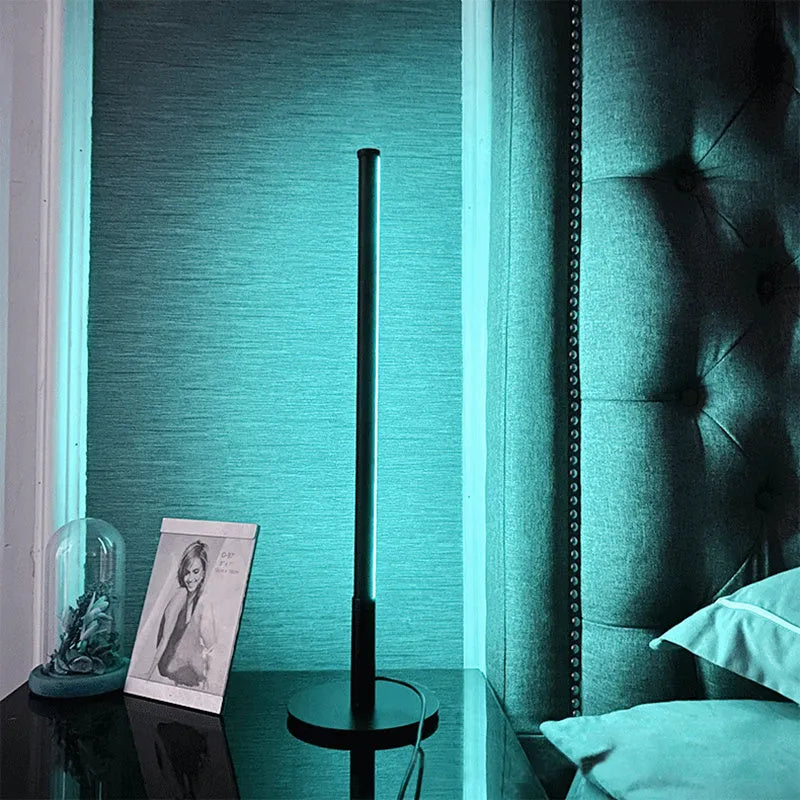 Nordic minimalist LED bedside table lamp with remote control for RGB colour changing